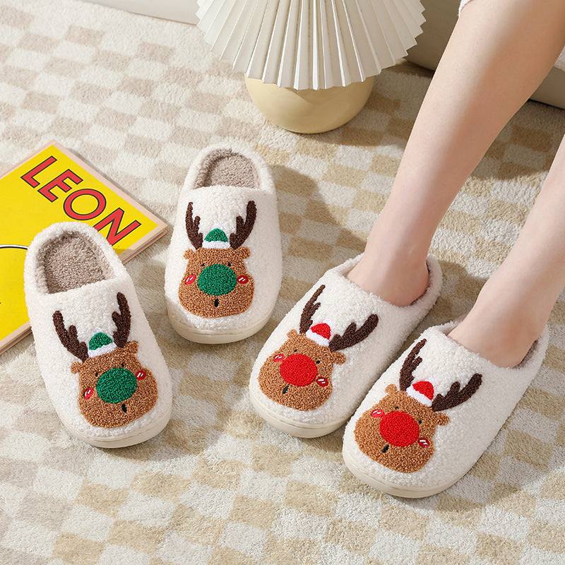 Merry Christmas - Moose Slippers